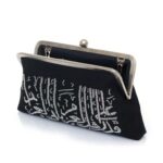 CALLIGRAPHY SILVER ON BLACK CLASSIC BAG