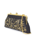 CALLIGRAPHY GOLD ON BLACK CLASSIC BAG