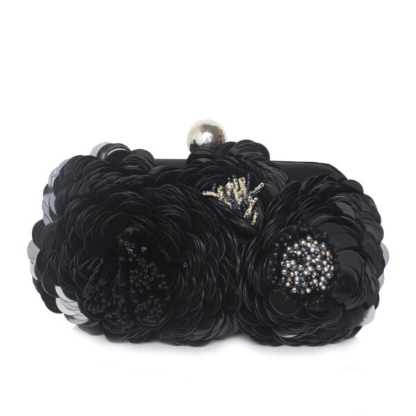 FLORA BLACK BOX CLUTCH