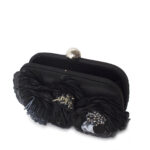 FLORA BLACK BOX CLUTCH
