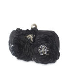 FLORA BLACK BOX CLUTCH
