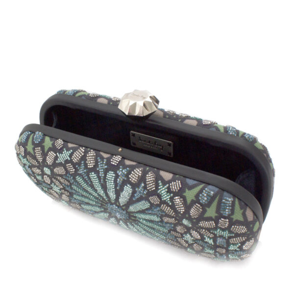 MOROCCAN AQUA BIG BOX CLUTCH