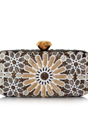 MOROCCAN GOLD BIG BOX CLUTCH