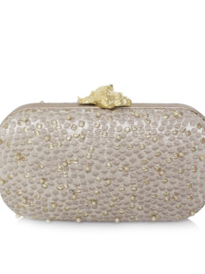 MUREX BUBBLES GOLD BOX CLUTCH