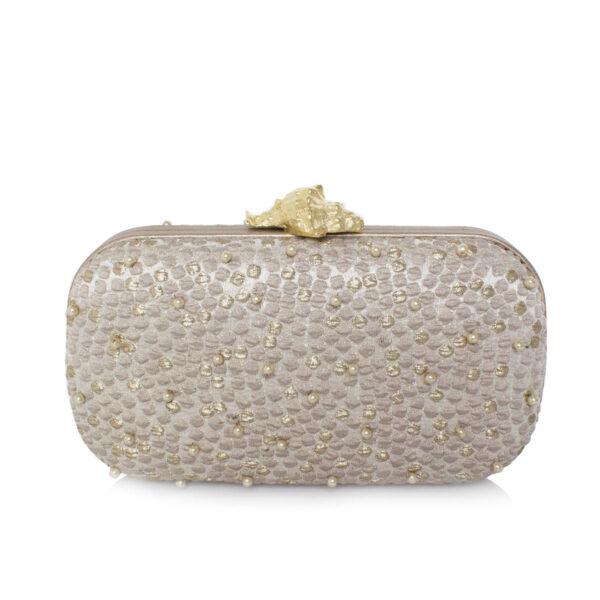 MUREX BUBBLES GOLD BOX CLUTCH