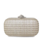 MUREX SILVER STRAW BOX CLUTCH
