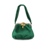 PALM ON GREEN SATIN BELLA