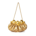 SHELL CROWN ON GOLD POUFFY