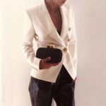 CHAMPAGNE BLACK LEATHER BOX