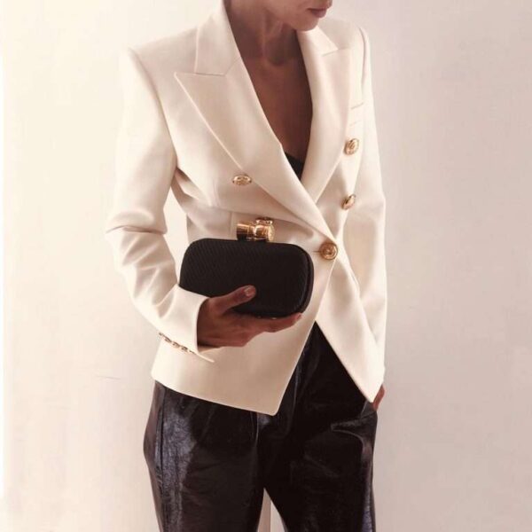 CHAMPAGNE BLACK LEATHER BOX