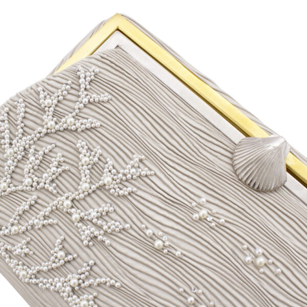 CORAL WAVES GRACE CLUTCH