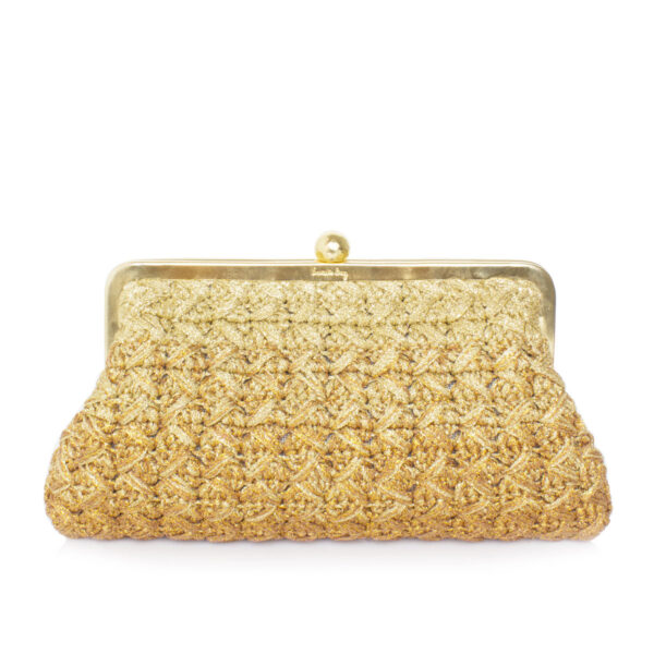 ECLIPSE GOLD CROCHET CLASSIC BAG