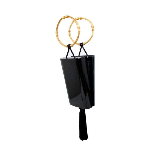 FAVOR BLACK MENOTTES TASSEL WRISTLET