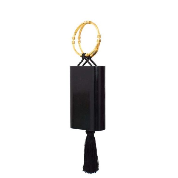 FAVOR BLACK MENOTTES TASSEL WRISTLET