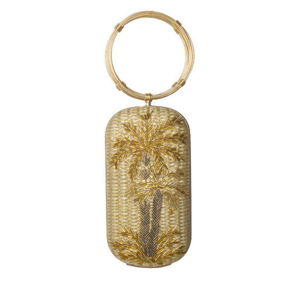 GOLDEN OASIS GOLD STRAW MENOTTES WRISTLET