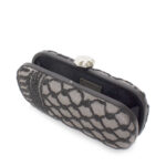 KEFFIYEH ANTHRACITE BIG BOX CLUTCH