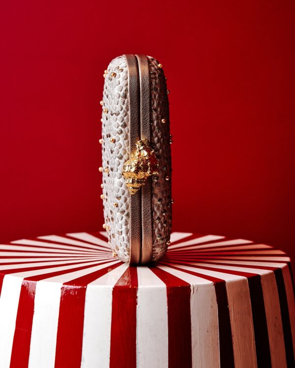MUREX BUBBLES GOLD BOX CLUTCH