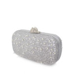 MUREX BUBBLES SILVER BOX CLUTCH