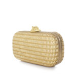 MUREX GOLD STRAW BOX CLUTCH